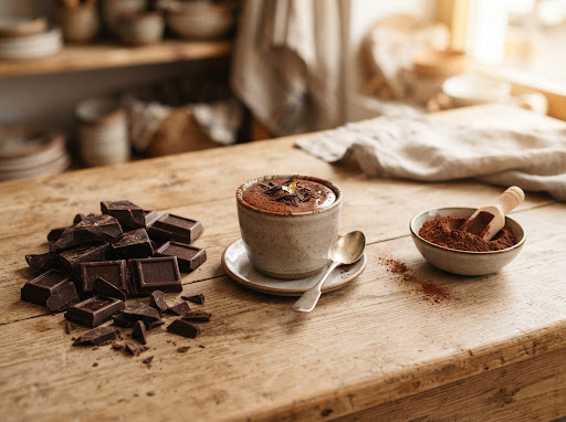 Chocolate belga artesanal e cacau